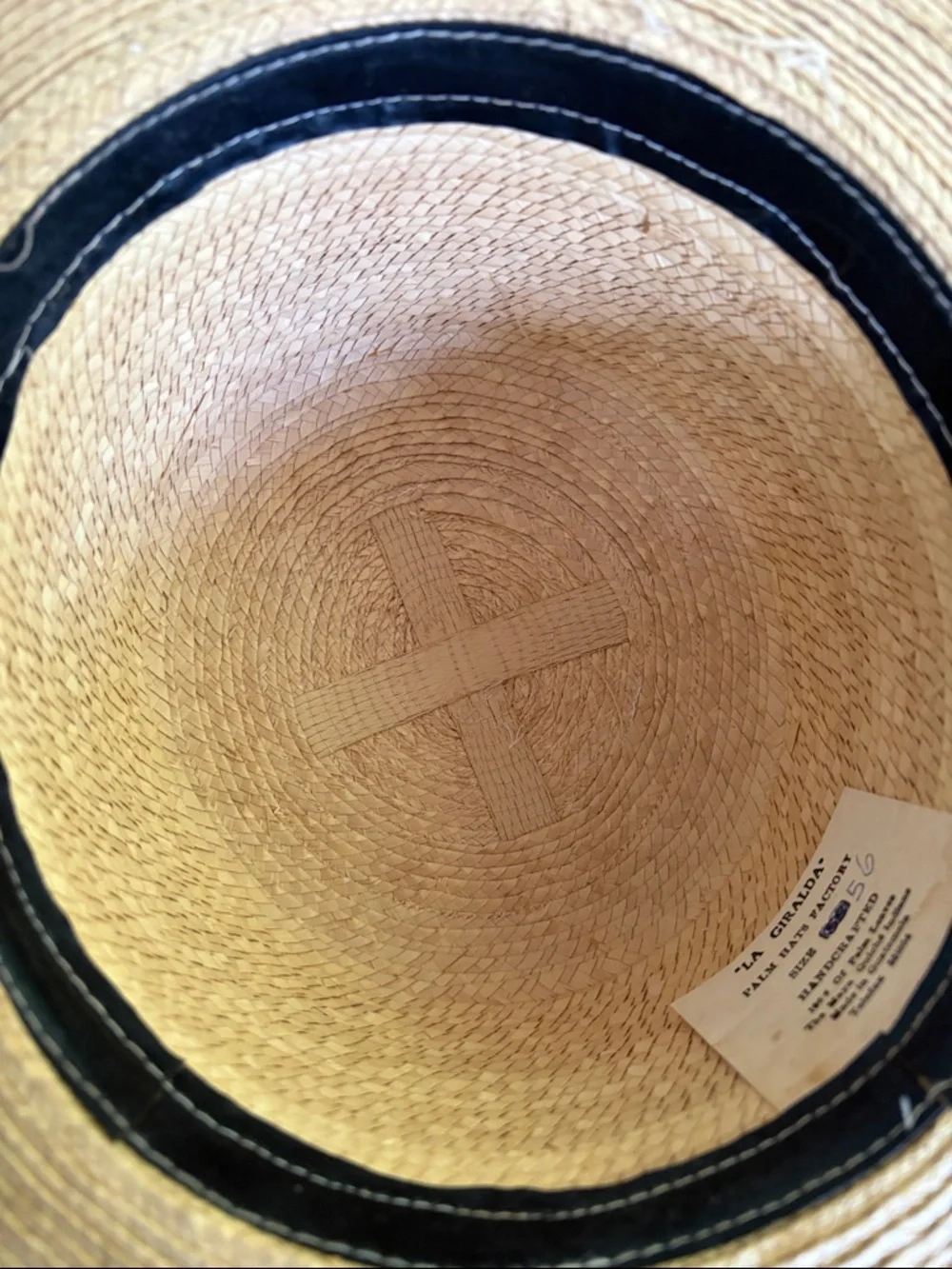 Palm Hats Factory Mayan Guatemala Made La Geralda Palm Leaf Hat Size 56